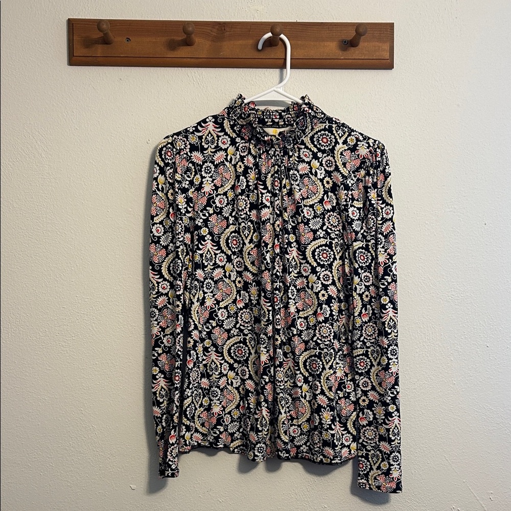 Boden Multicolor Floral Blouse Size 10